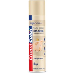 Tinta spray uso geral chemicolor 400ml bege - 136