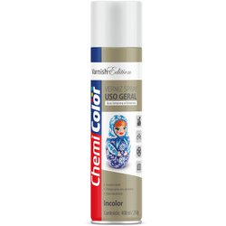 Verniz spray uso geral chemicolor 400ml incolor brilhante - 117
