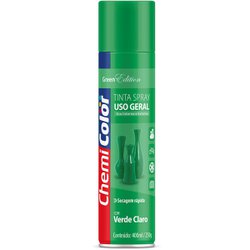 Tinta spray uso geral chemicolor 400ml verde claro - 133