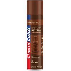 Tinta spray uso geral chemicolor 400ml marrom - 134