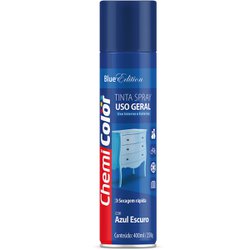 Tinta spray uso geral chemicolor 400ml azul escuro - 135