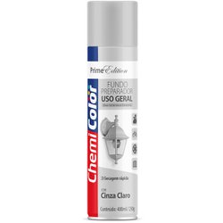 Tinta spray uso geral chemicolor 400ml cinza claro fundo preparador - 116