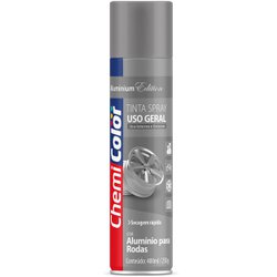 Tinta spray uso geral chemicolor 400ml aluminio para rodas - 190