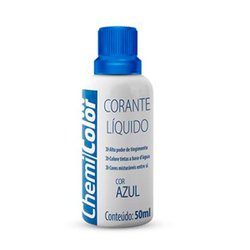 Corante liquido chemicolor 50ml - azul