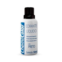 Corante liquido chemicolor 50ml - preto