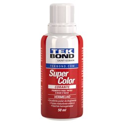 Corante liquido tekbond 50ml - vermelho