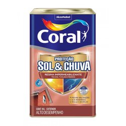 Resina impermeabilizante coral sol e chuva ceramica telha 18l
