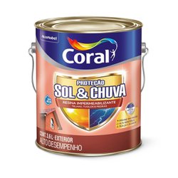 Resina impermeabilizante coral sol e chuva grafite 3,6l