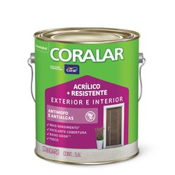 Coralar acrilico mais resistente galao - pedra preciosa