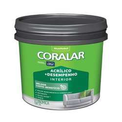 Coralar acrilico mais desempenho balde plastico 15l - branco