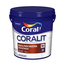 Massa para madeira coralit galao plastico