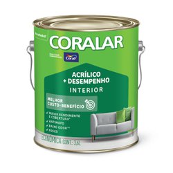 Coralar acrilico mais desempenho galao - palha