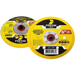 Suporte para disco de lixa com furo fertak 125mm x 5"