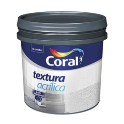 Massa para pintura coral textura acrilica - balde plastico 25kg