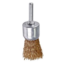 Escova de aco circular tipo pincel fertak latonado 6 x 25mm - 2729