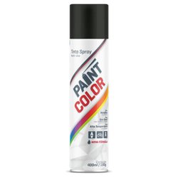 Tinta spray uso geral paintcolor 400ml preto brilhante - 150