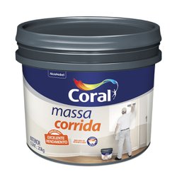 Massa para pintura coral pva - balde plastico 20kg