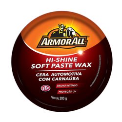 Cera automotiva em pasta armorall stp 200g para polimento com carnauba