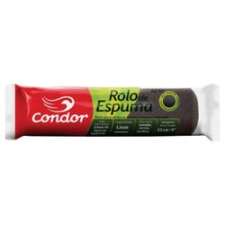 Rolo de poliester cinza condor 23cm sem cabo - 965