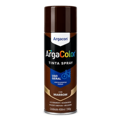 Tinta spray uso geral argacolor 400ml marrom