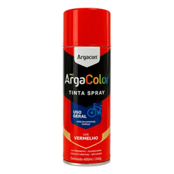 Tinta spray uso geral argacolor 400ml vermelho