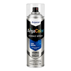 Verniz spray uso geral argacolor 400ml incolor
