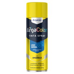 Tinta spray uso geral argacolor 400ml amarelo