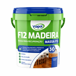Massa para madeira viapol f-12 6,5kg imbuia
