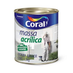 Massa para pintura coral acrilica - 1/4