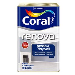 Renova gesso e drywall coral branco fosco 18l
