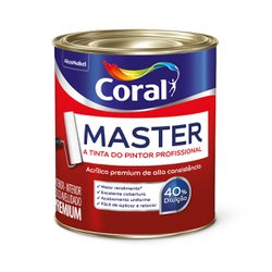 Coral master acrilico premium 1/4 - branco