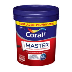 Coral master acrilico premium balde 20l - branco