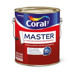 Coral master acrilico premium galao - palha
