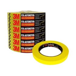 Fita crepe automotiva 3m 18mm x 40m amarela