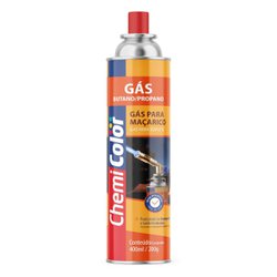 Gas para macarico e fogareiro chemicolor 400ml