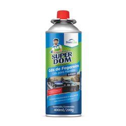 Gas para macarico e fogareiro dom line 400ml - super dom