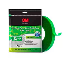 Fita dupla face vhb 3m 12mm x 20m uso interno 4910
