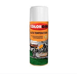 Tinta spray alta temperatura colorgin 350ml branco fosco - 5724