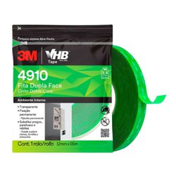 Fita dupla face vhb 3m 19mm x 05m uso interno 4910