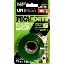 Fita dupla face gel fixa forte unipega 19mm x 2,0m