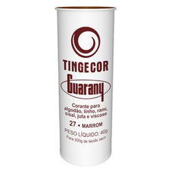 Corante em po guarany 40g - marrom