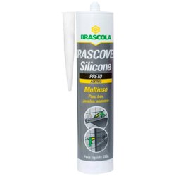 Silicone acetico brascoved preto 280g