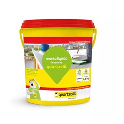 Impermeabilizante manta liquida quartzolit branca galao 4,5kg