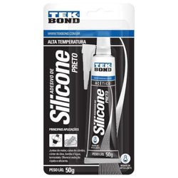 Silicone acetico tekbond preto 50g - alta temperatura