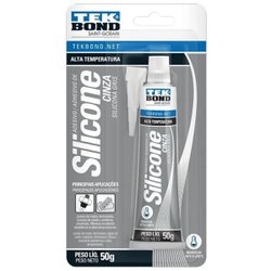 Silicone acetico tekbond cinza 50g - alta temperatura
