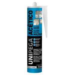 Silicone acetico unipega branco 250ml