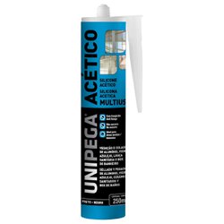 Silicone acetico unipega preto 250ml