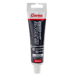 Silicone acetico cortag incolor 50ml - bisnaga plastica