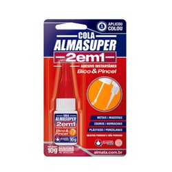 Cola instantanea almasuper bico e pincel 10g
