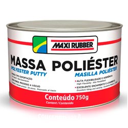 Massa poliester maxi rubber 750g - 1mg039